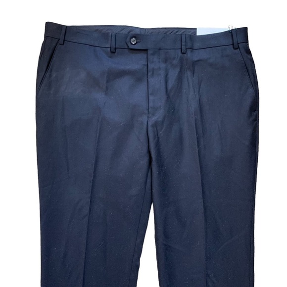 Lauren Ralph Lauren Black NWT Ultra Flex Pants Edgewood 100% Wool 40x30 - Picture 7 of 15